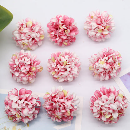 Bulk 10Pcs Mini Size 1.7" Artificial Hydrangea Heads with Detachable Stems Wholesale