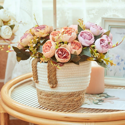 Bulk 12" Silk Peony Flowers Bush Artificial Flowers Bouquet Home Decor Wholesale