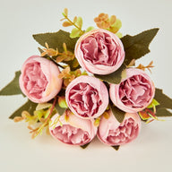 Bulk 12" Silk Peony Flowers Bush Artificial Flowers Bouquet Home Decor Wholesale