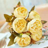 Bulk 12" Silk Peony Flowers Bush Artificial Flowers Bouquet Home Decor Wholesale