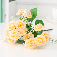 Bulk 11" Rose Bush Artificial Silk Flower Floral Arrangements Wholesale