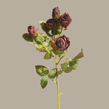 Bulk 16" Burnt Roses Stems Artificial Silk Flowers Wholesale