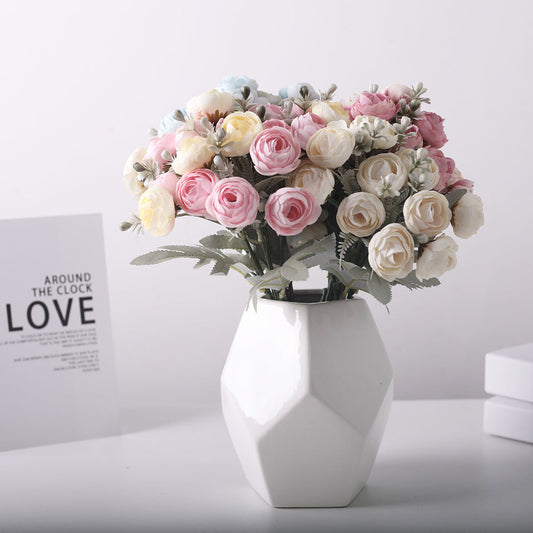 Bulk 12" Artificial Flowers Peonies Bush Flower Arrangements Wholesale