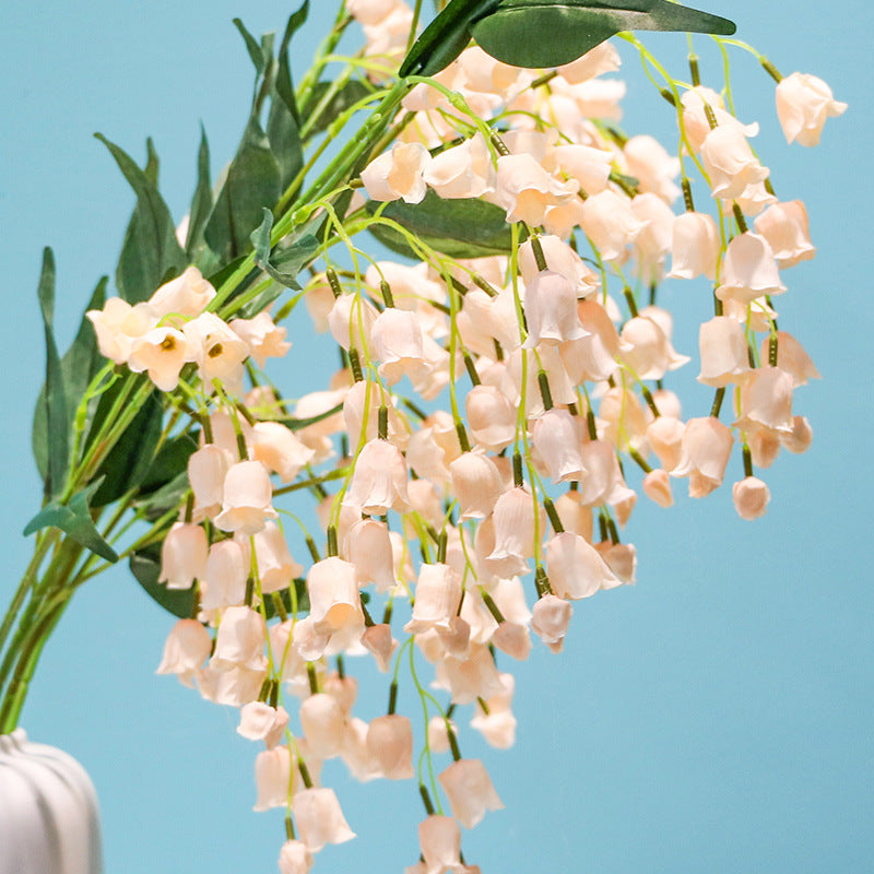 Bulk 39" Lily of The Valley Hanging Orchid Long Stem Silk Artificial Flowers Wholesale