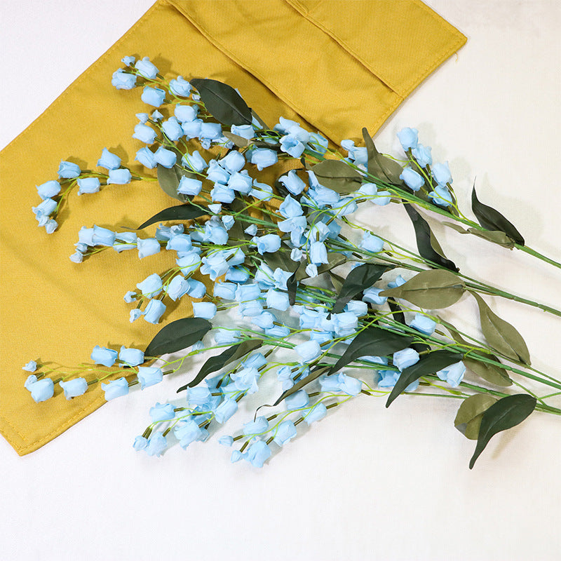 Bulk 39" Lily of The Valley Hanging Orchid Long Stem Silk Artificial Flowers Wholesale