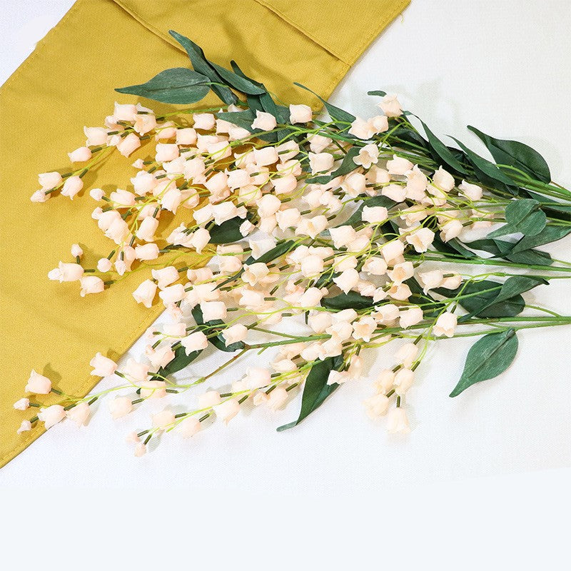 Bulk 39" Lily of The Valley Hanging Orchid Long Stem Silk Artificial Flowers Wholesale