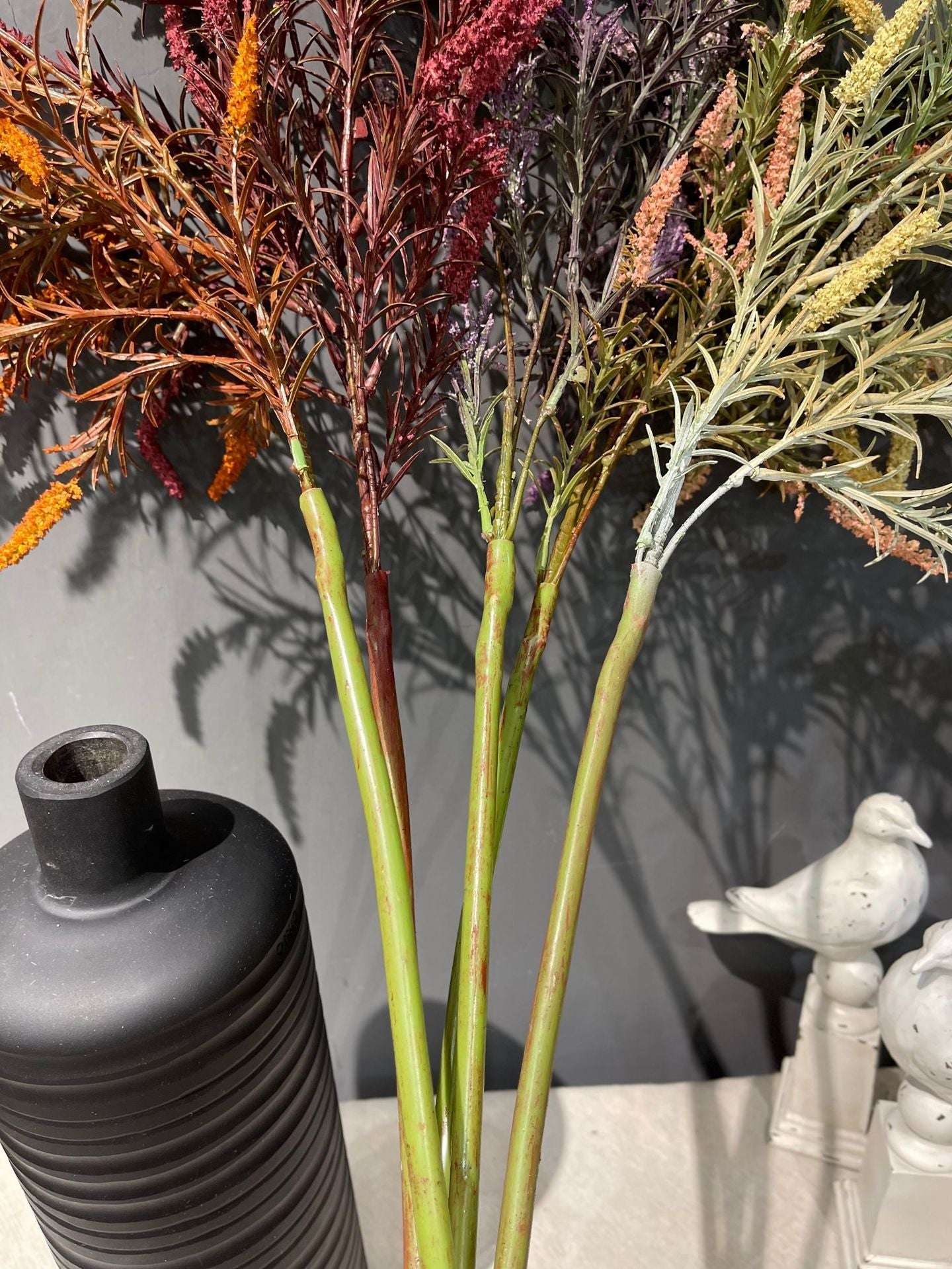 Wholesale Artificial Salvia Flower with Foliage Faux Sage Stem Rustic Wildflower Stem 35 Inch