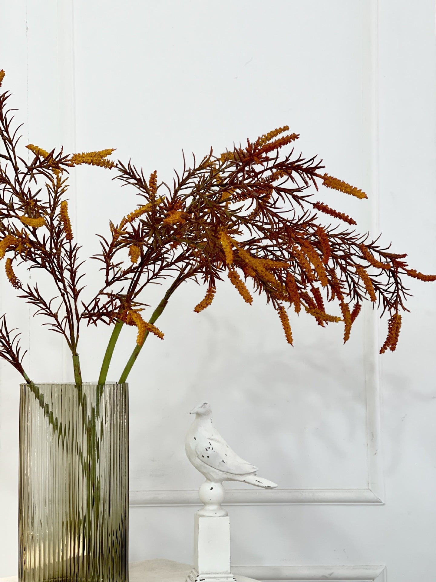 Wholesale Artificial Salvia Flower with Foliage Faux Sage Stem Rustic Wildflower Stem 35 Inch