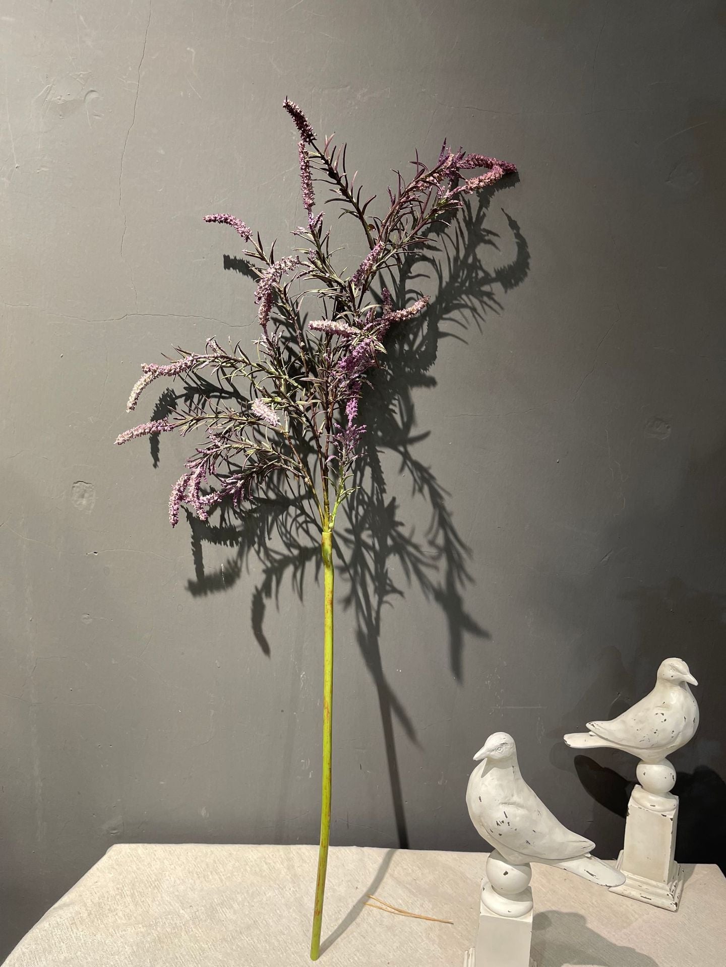 Wholesale Artificial Salvia Flower with Foliage Faux Sage Stem Rustic Wildflower Stem 35 Inch