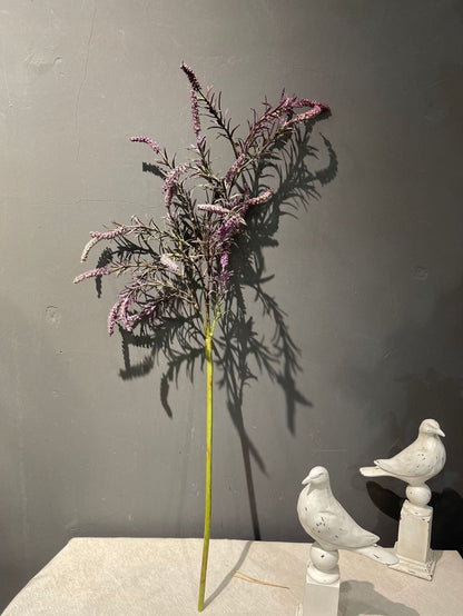 Wholesale Artificial Salvia Flower with Foliage Faux Sage Stem Rustic Wildflower Stem 35 Inch