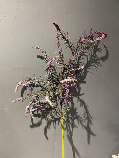 Wholesale Artificial Salvia Flower with Foliage Faux Sage Stem Rustic Wildflower Stem 35 Inch