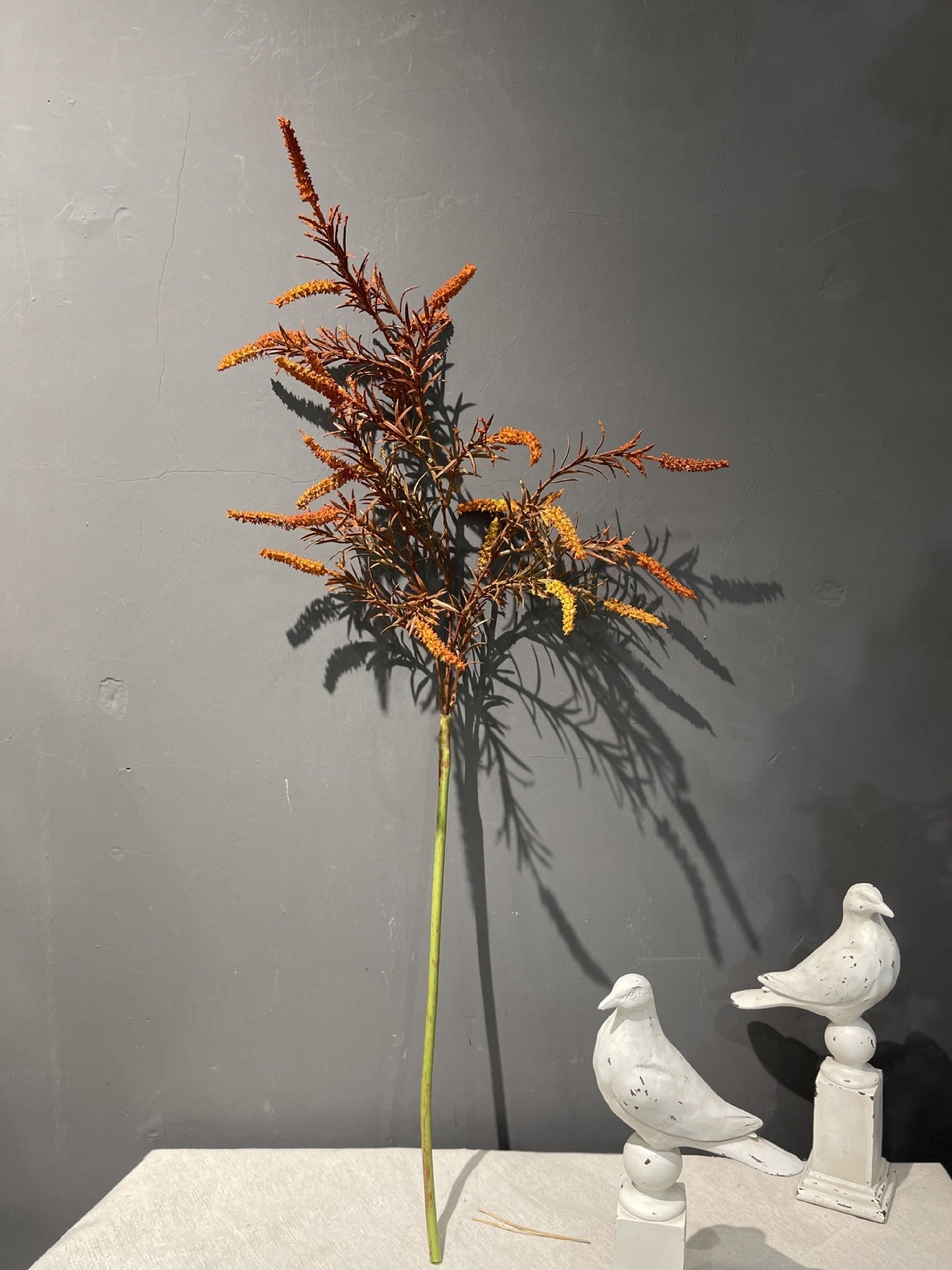 Wholesale Artificial Salvia Flower with Foliage Faux Sage Stem Rustic Wildflower Stem 35 Inch