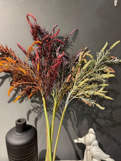 Wholesale Artificial Salvia Flower with Foliage Faux Sage Stem Rustic Wildflower Stem 35 Inch