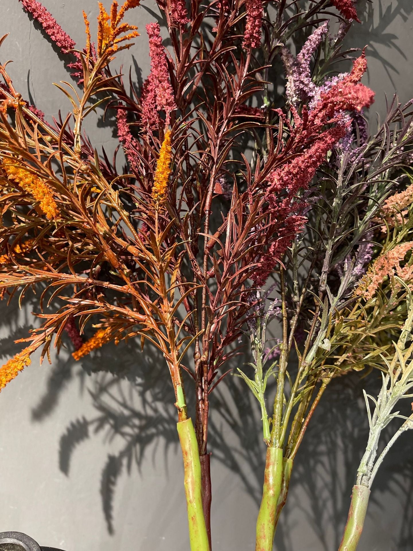 Wholesale Artificial Salvia Flower with Foliage Faux Sage Stem Rustic Wildflower Stem 35 Inch