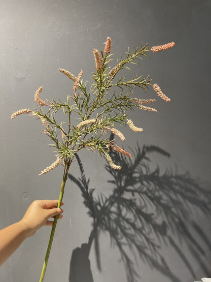 Wholesale Artificial Salvia Flower with Foliage Faux Sage Stem Rustic Wildflower Stem 35 Inch