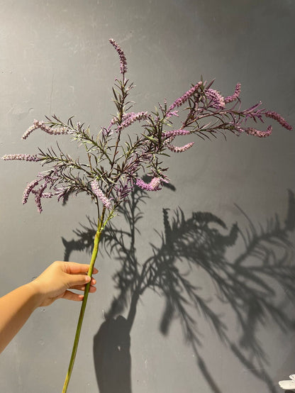 Wholesale Artificial Salvia Flower with Foliage Faux Sage Stem Rustic Wildflower Stem 35 Inch