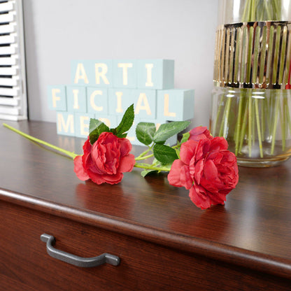 Bulk 23" Artificial Peony Stems Spray Faux Silk Flower Floral Arrangement Wholesale