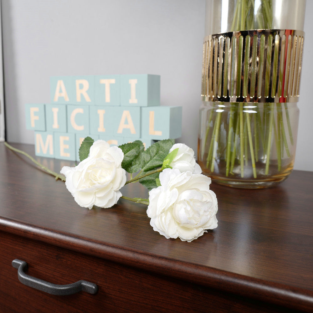 Bulk 23" Artificial Peony Stems Spray Faux Silk Flower Floral Arrangement Wholesale