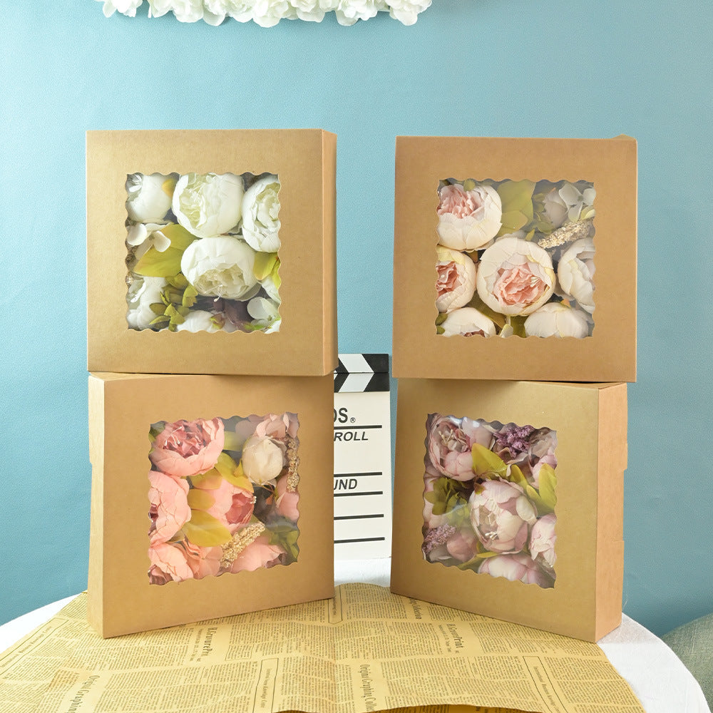 Bulk Artificial Peony Silk Flowers Floral Box Set for DIY Wholesale