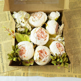 Bulk Artificial Peony Silk Flowers Floral Box Set for DIY Wholesale