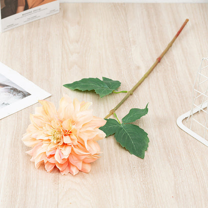 Bulk 24" Artificial Dahlia Stem Silk Flowers Fall Plants Flower Arrangements Wholesale