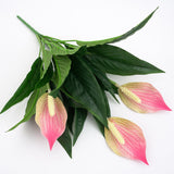 Bulk Artificial Peace Lily Spathiphyllum Bush Artificial Flower Plant Wholesale