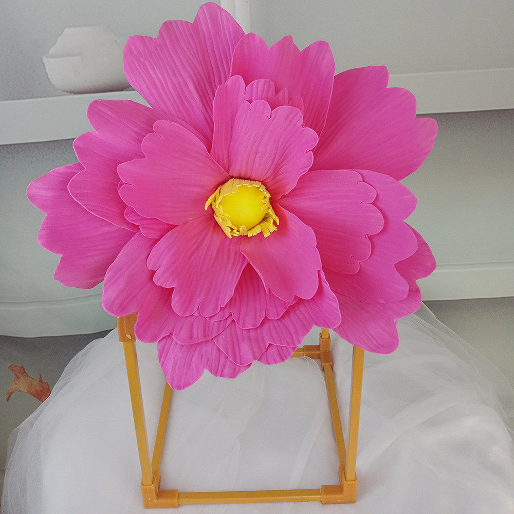 Bulk Extra Size Peony Foam Artificial Flower Head Photo Mall Prop Wholesale