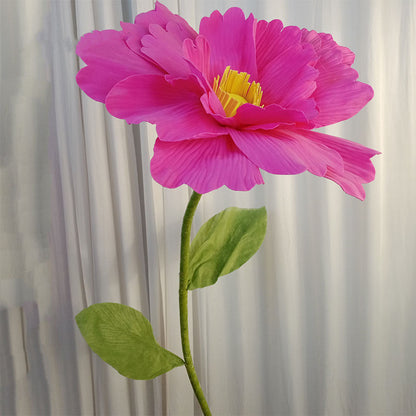 Bulk Extra Size Peony Foam Artificial Flower Head Photo Mall Prop Wholesale