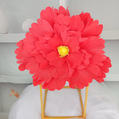 Bulk Extra Size Peony Foam Artificial Flower Head Photo Mall Prop Wholesale