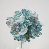 Bulk 13" Fall and Winter Flowers Burnt Artificial Hydrangeas Stem Silk Flower Arrangements Wholesale