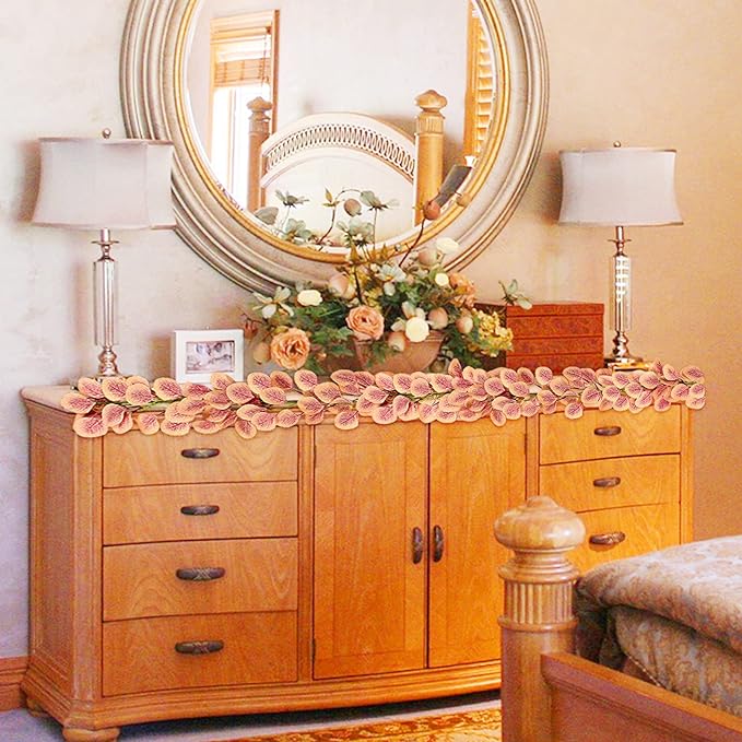 Bulk 6.5FT Artificial Eucalyptus Garland Greenery Hanging Vines for Wedding Table Runner Backdrop Party Centerpiece Wholesale