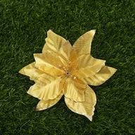 Bulk 10Pcs Poinsettias Artificial Christmas Flowers Fuchsia Pink Trendy Decoration Wholesale