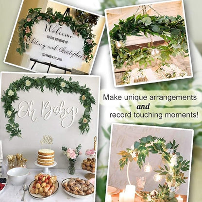 Bulk 6.5FT Artificial Eucalyptus Garland Greenery Hanging Vines for Wedding Table Runner Backdrop Party Centerpiece Wholesale