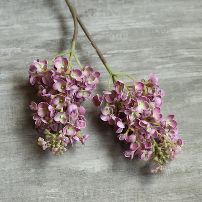 Premium 25" Lilac Silk Flower Stems Realistic Wedding Centerpiece Durable Floral Arrangements for Home & Event Décor