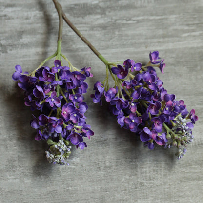 Premium 25" Lilac Silk Flower Stems Realistic Wedding Centerpiece Durable Floral Arrangements for Home & Event Décor