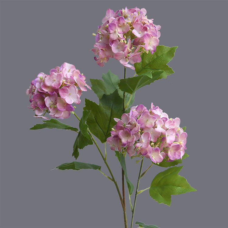 Bulk 26" Long Stem Artificial Hydrangea Stems Spray Branches Flower Real Touch Lifelike Arrangement Wholesale