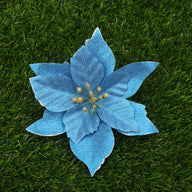 Bulk 10Pcs Poinsettias Artificial Christmas Flowers Fuchsia Pink Trendy Decoration Wholesale