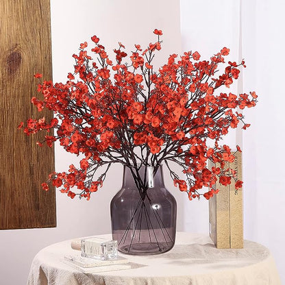 Bulk 19" Babys Breath Stems Artificial Gypsophila Bouquet Silk Floral for Home Kitchen Bedroom Festival Wedding Xmas Party  Wholesale