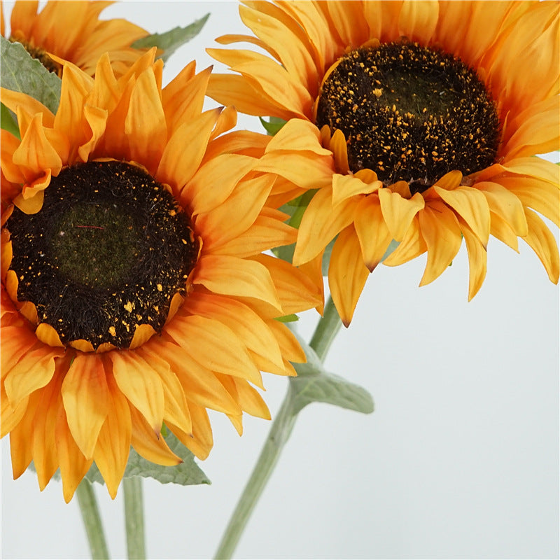 Bulk 23" Real Touch Sunflower Stem Artificial Silk Flowers Wholesale