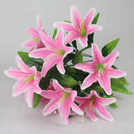 Bulk 18" Tiger Lily Lilies Bush Artificial Silk Flowers Wholesale