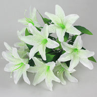Bulk 18" Tiger Lily Lilies Bush Artificial Silk Flowers Wholesale