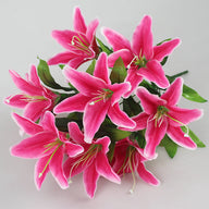Bulk 18" Tiger Lily Lilies Bush Artificial Silk Flowers Wholesale