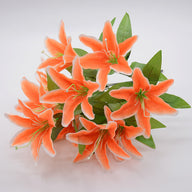 Bulk 18" Tiger Lily Lilies Bush Artificial Silk Flowers Wholesale