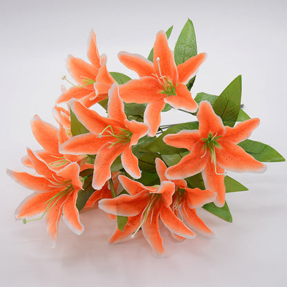 Bulk 18" Tiger Lily Lilies Bush Artificial Silk Flowers Wholesale