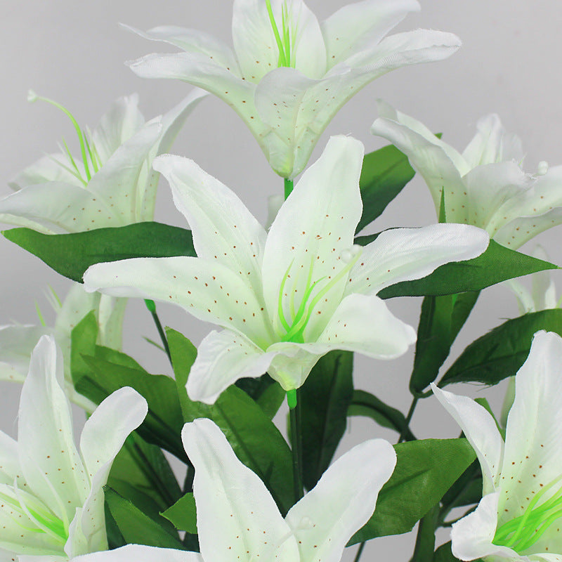 Bulk 18" Tiger Lily Lilies Bush Artificial Silk Flowers Wholesale