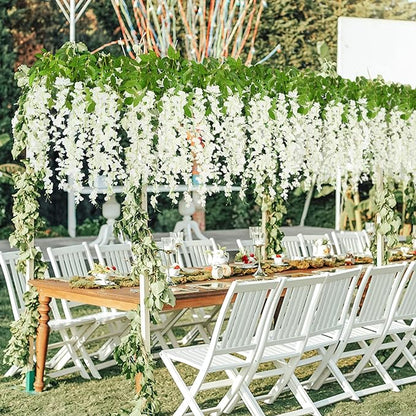 Bulk 12Pcs Artificial Wisteria Vine Garland Wedding Hanging Flower Wisteria Garland Wholesale